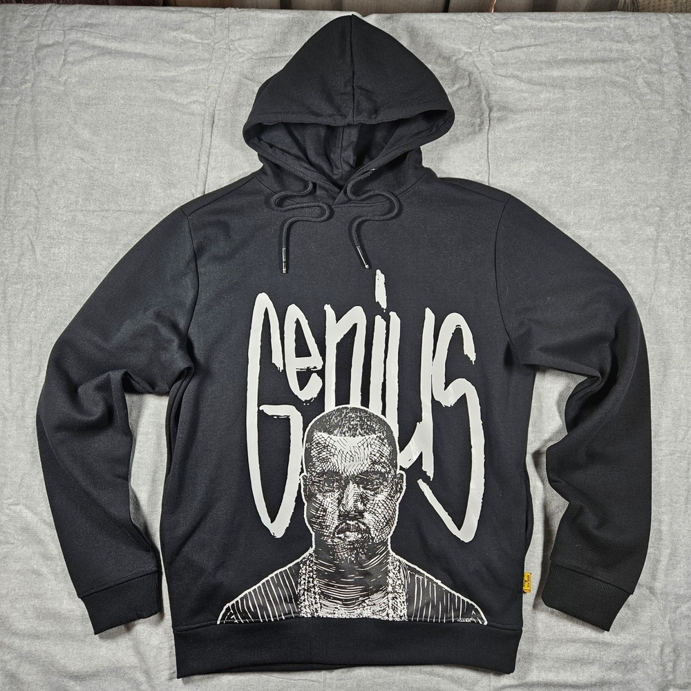 Bricks & Butter Kanye West Genius‎ Graphic Hoodie Black Mens Medium Streetwear